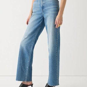 NWT J Crew Full-length slim wide-leg jean